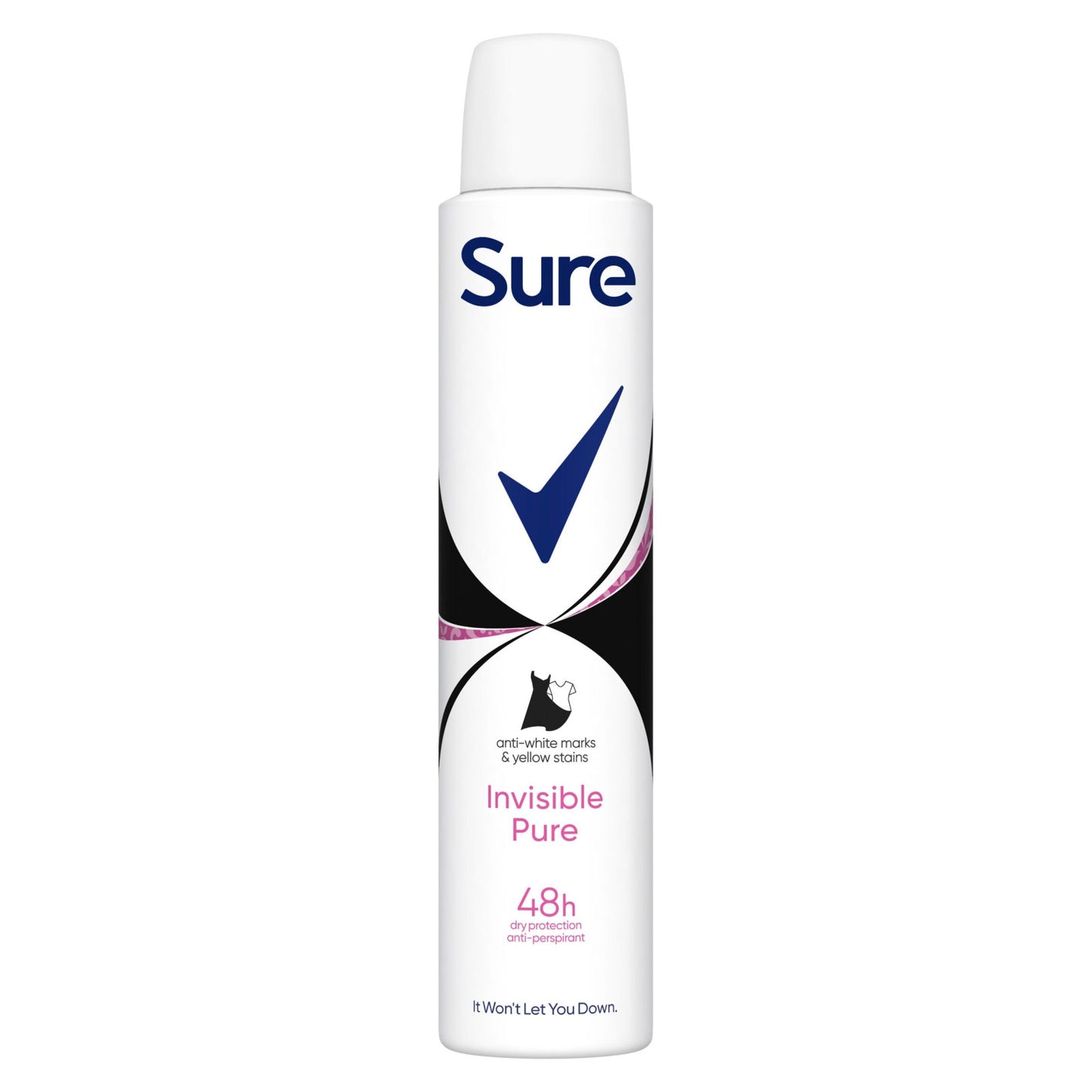 SURE A/P DEODORANT INVISIBLE PURE 200ML.