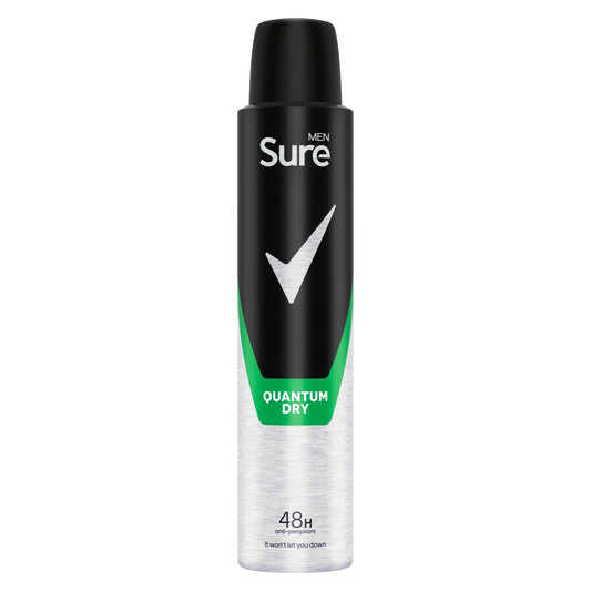 SURE MEN QUANTUM DRY                200ML.