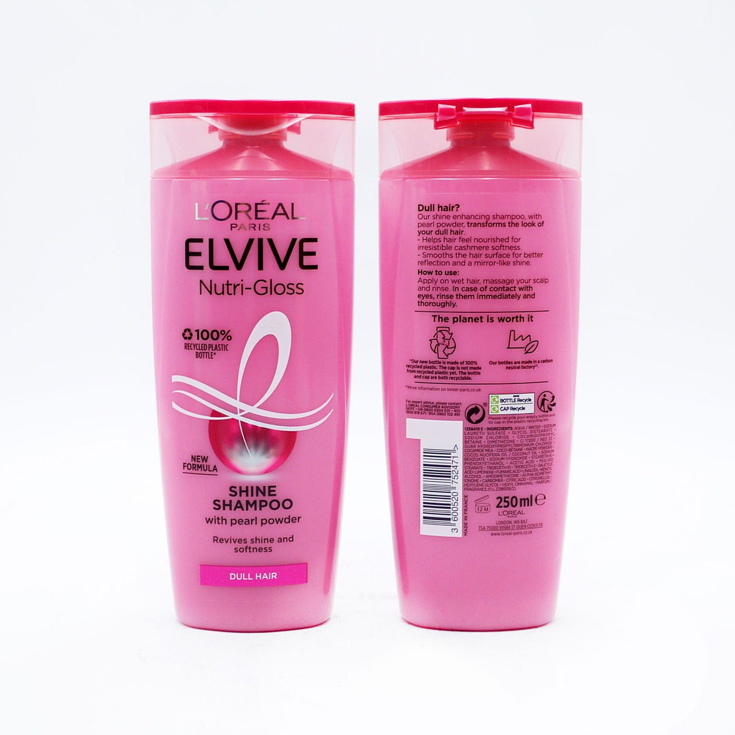 ELVIVE SHAMPOO NUTRIGLOSS 250ML.