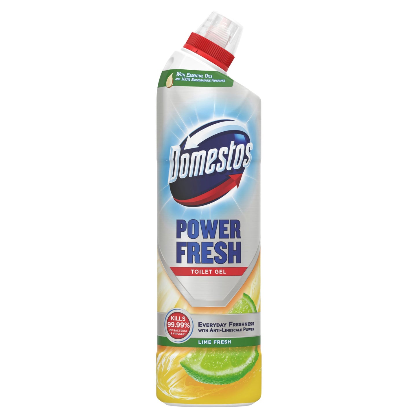 DOMESTOS POWER FRESH TOILET GEL LIME 750ML.