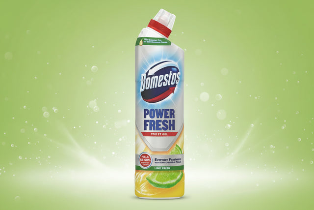 DOMESTOS POWER FRESH TOILET GEL LIME 750ML.