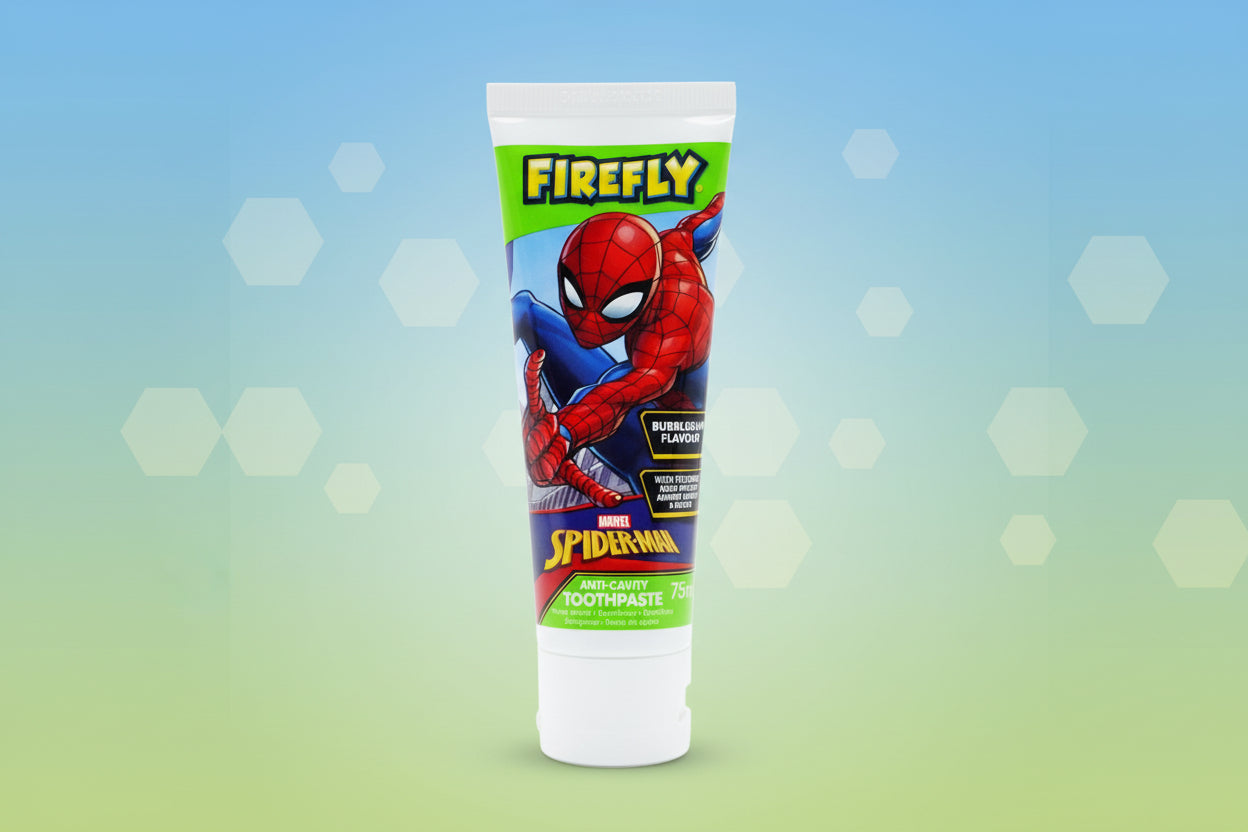 FIREFLY SPIDERMAN TOOTHPASTE 75ML. – High Way Ventures