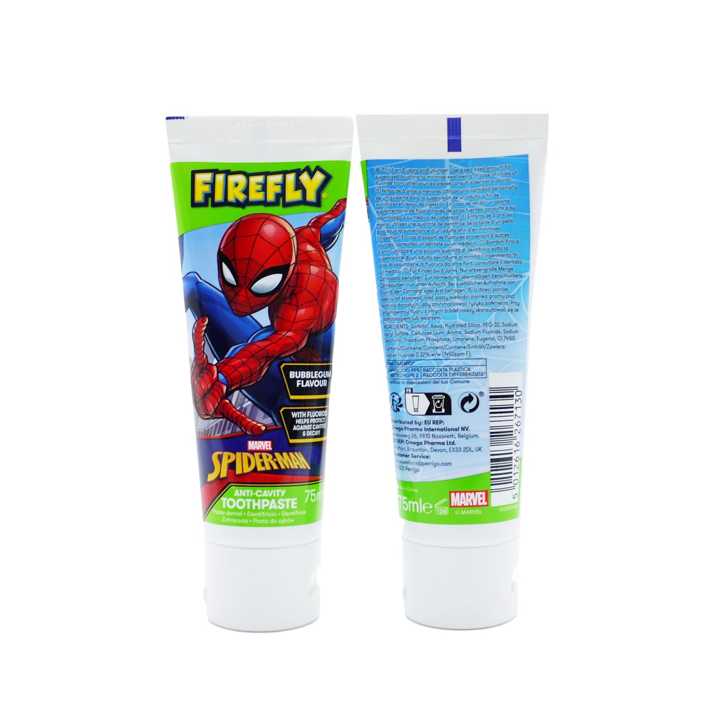 FIREFLY SPIDERMAN TOOTHPASTE 75ML.