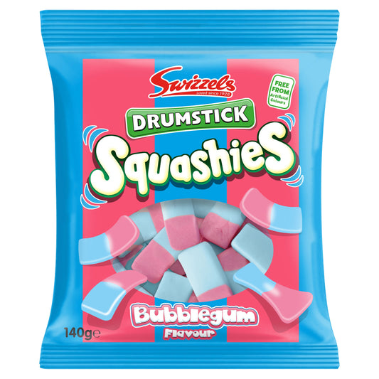 SQUASHIES DRUMSTICK BUBBLEGUM 140GM