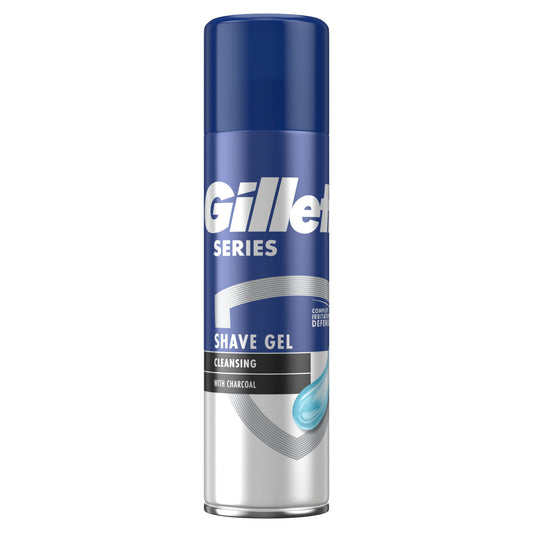 GILLETTE SERIES SHAVE GEL CLEANSING CHARCOAL 200ML