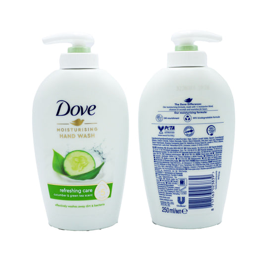 DOVE HANDWASH REFRESHING CARE CUCUMBER 250ML.