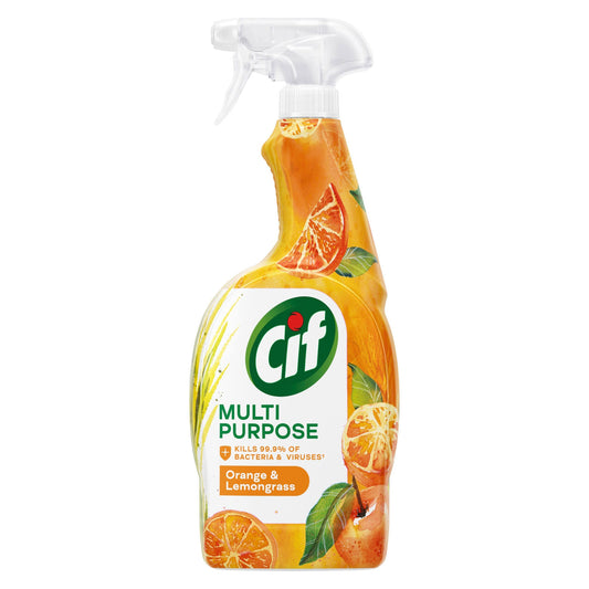 CIF MULTI PURPOSE SPRAY ORANGE & LEMON 750ML.