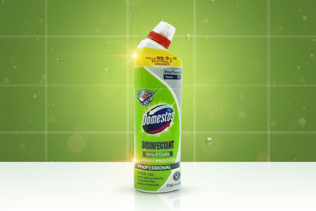 DOMESTOS TOILET GEL DISINFECTANT ZERO LIMESCALE(C) 750ML.