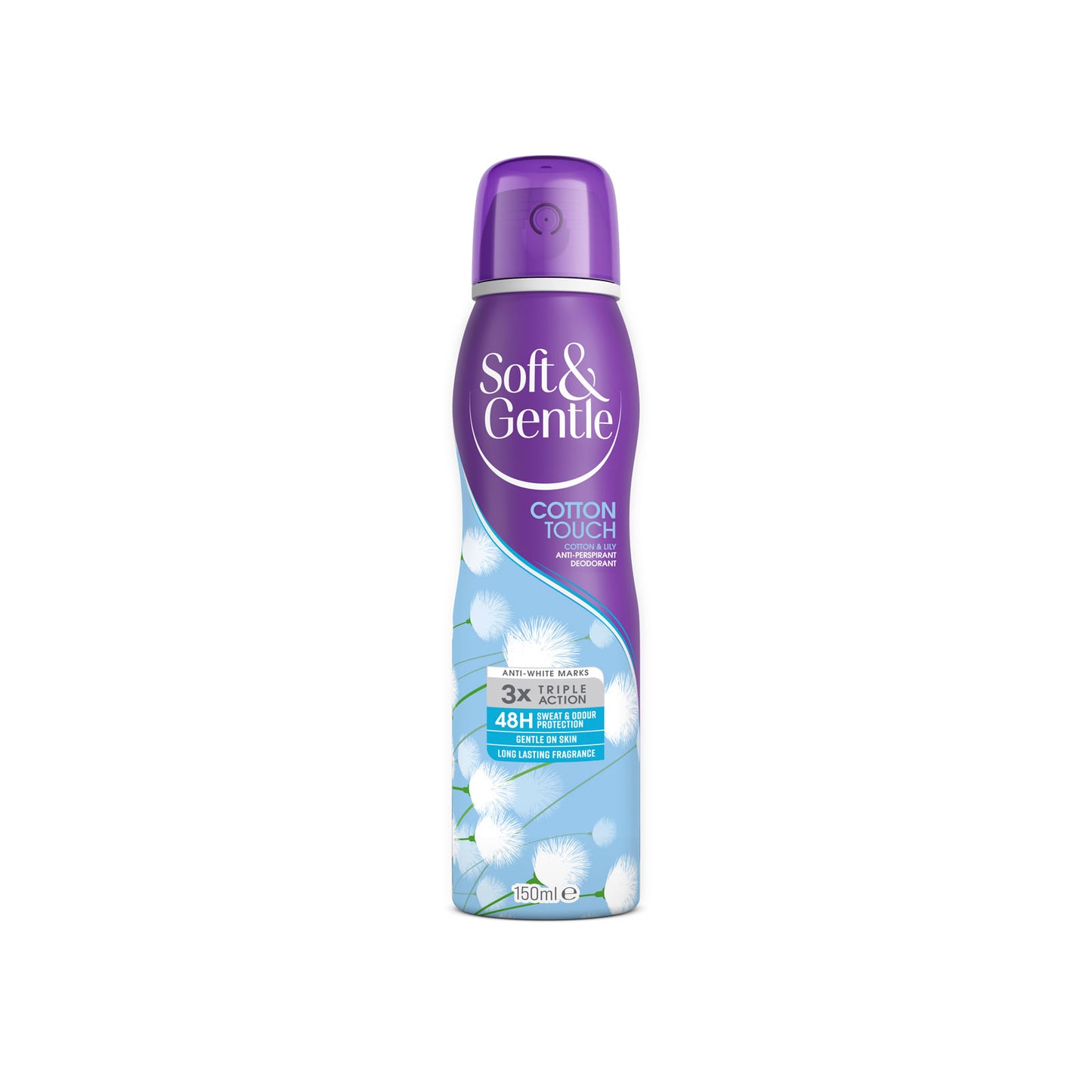 SOFT & GENTLE A/P DEODORANT COTTON TOUCH 150ML