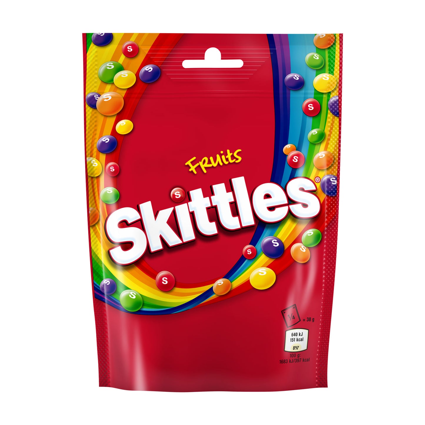 SKITTLES POUCH FRUITS 152GM