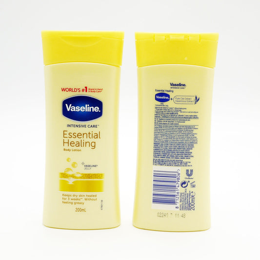 VASELINE LOTION ESSENTIAL HEALING DRY SKIN 200ML.