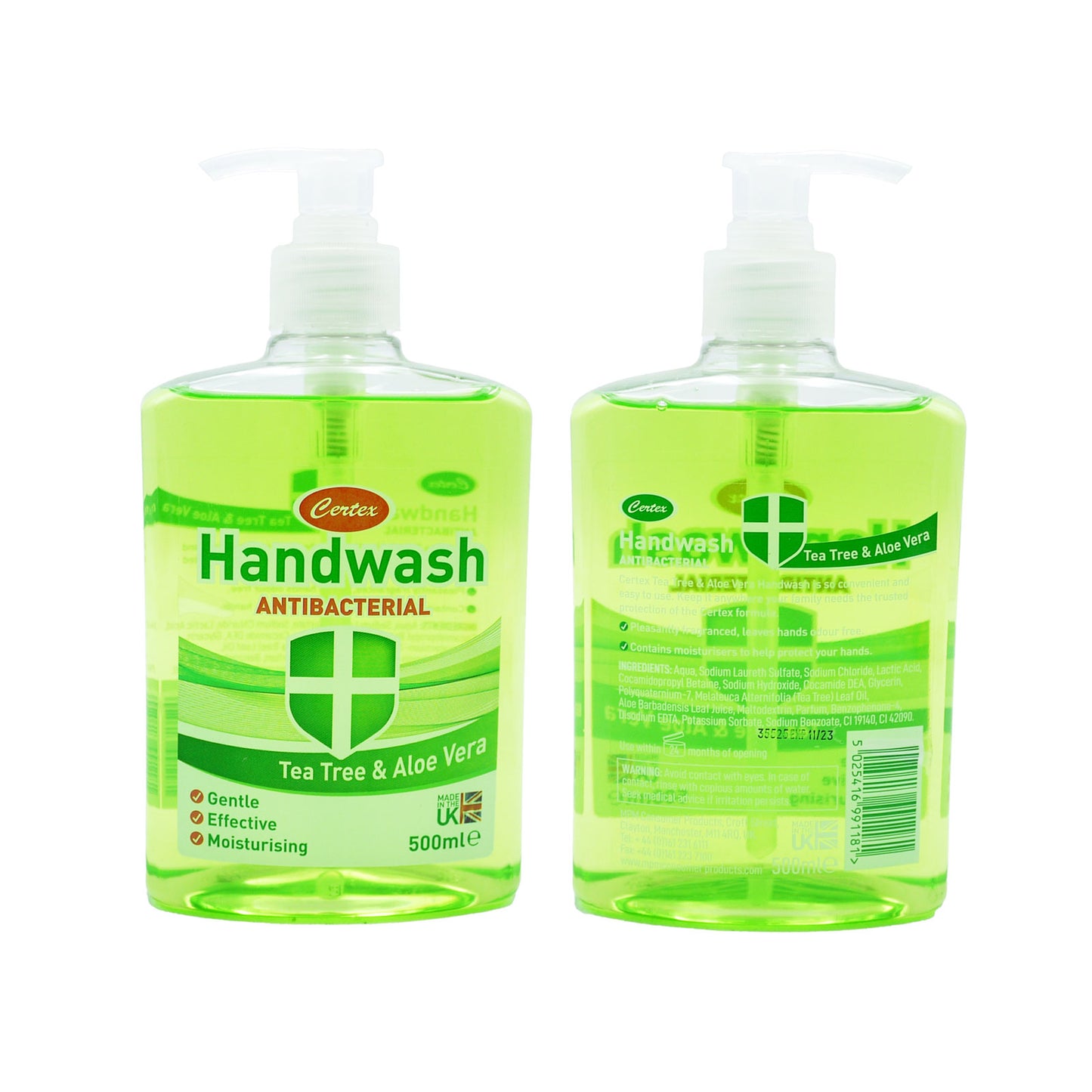 CERTEX HAND WASH TEA TREE&ALOE ANTIBAC 500ML