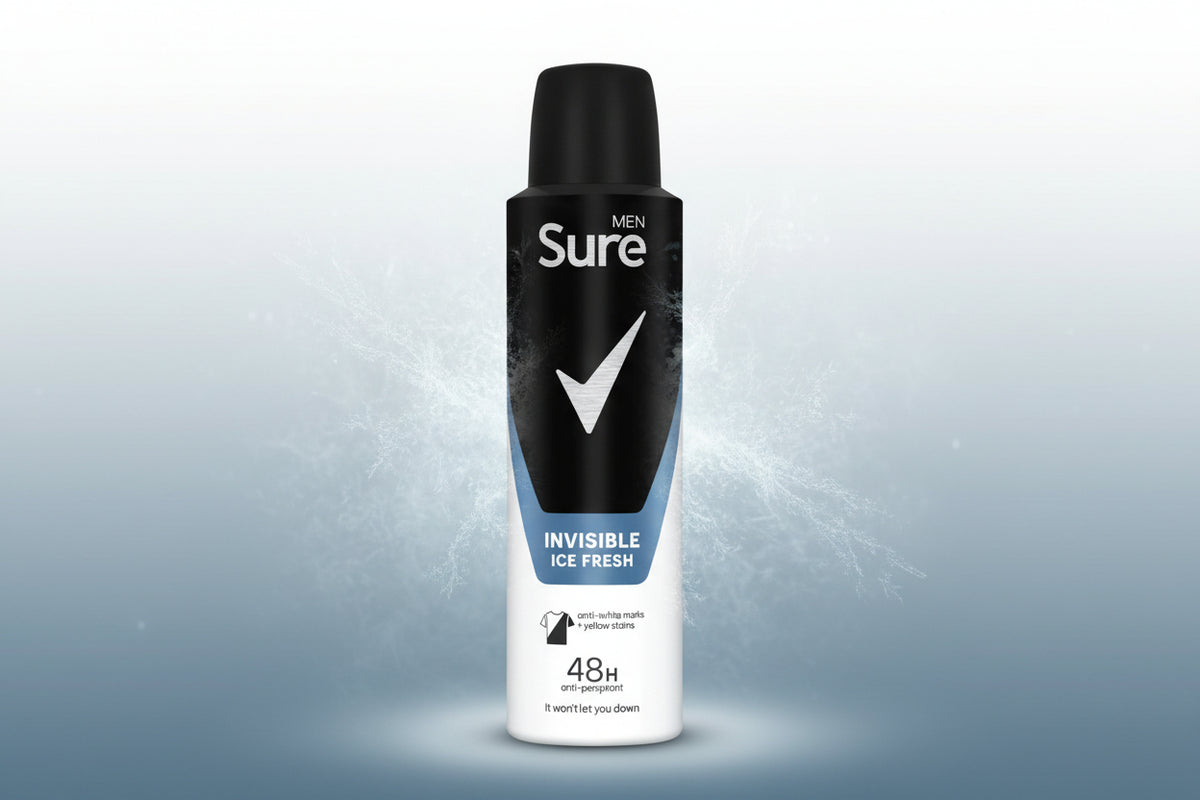 SURE A/P MEN INVISIBLE ICE 150ML.