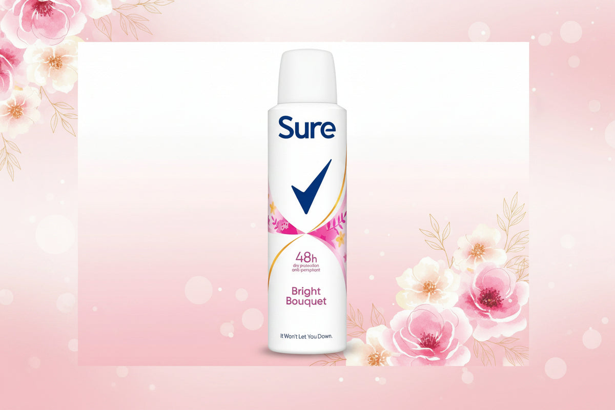 SURE A/P DEODORANT BRIGHT FOR WOMAN 150ML.