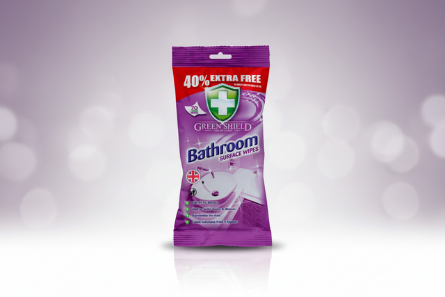 GREENSHIELD WIPE BATHROOM SURFACE            70's