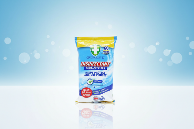 Greenshield Disinfectant Wipes Lemon 60's