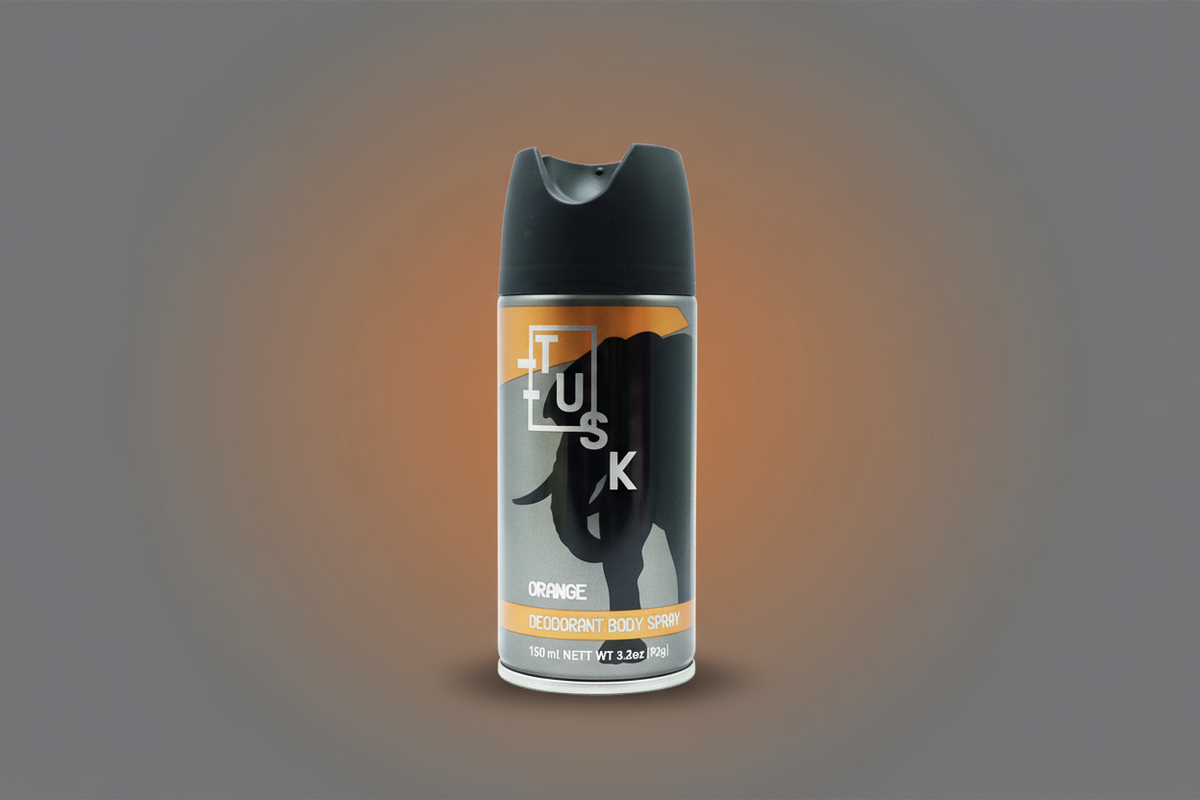 Tusk Body Spray Orange  06/12/26  150ml.