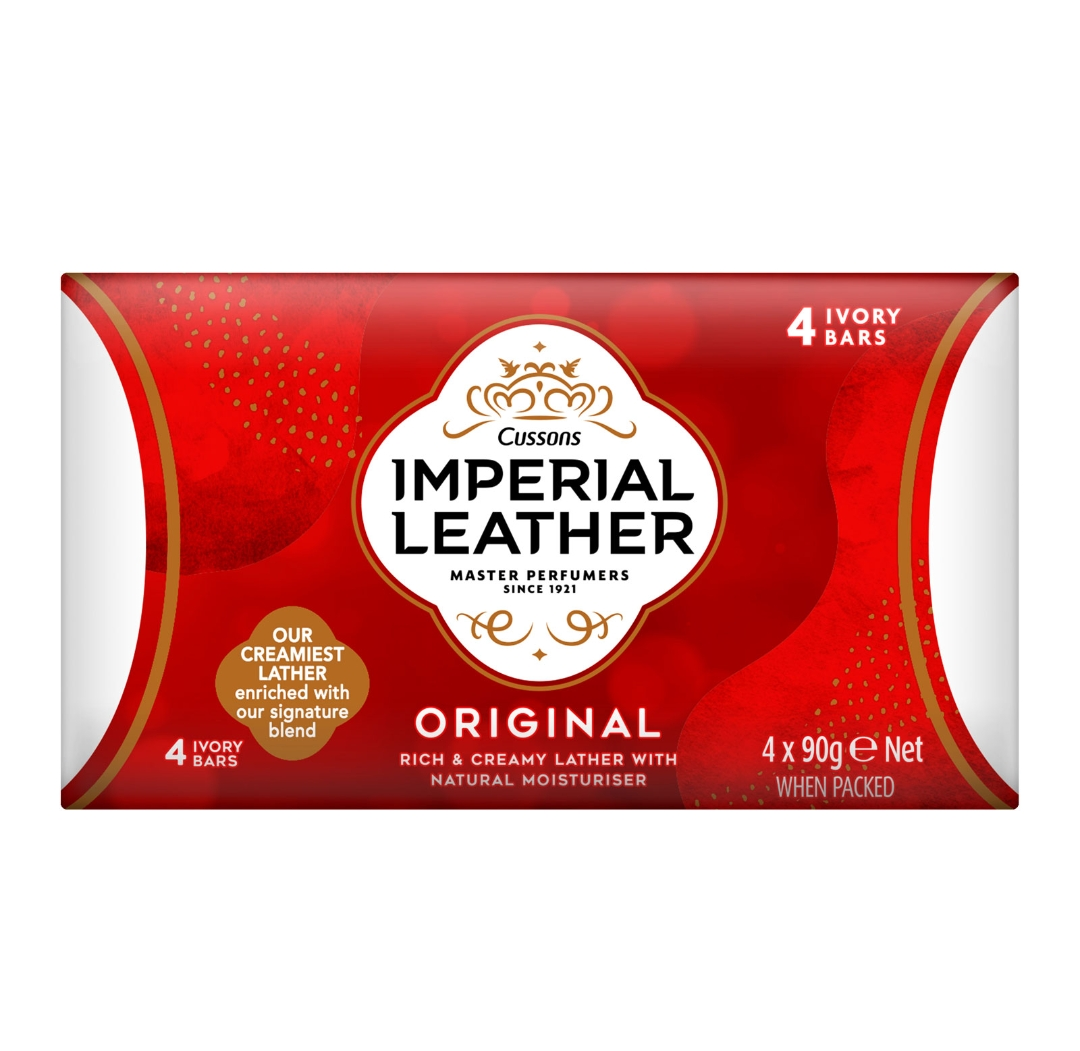 IMPERIAL LEATHER SOAP ORIGINAL4x90g