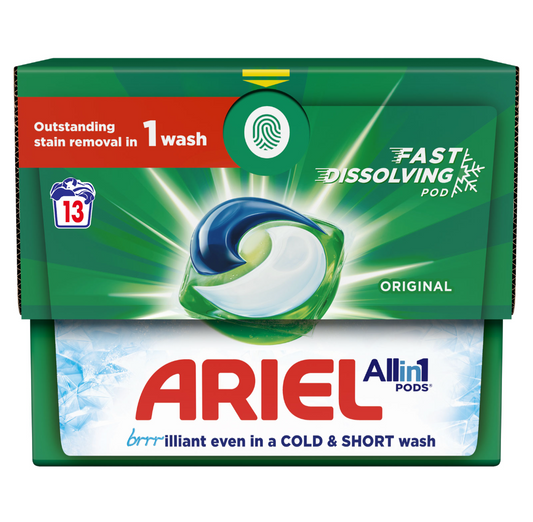 ARIEL PODS WASHING CAPSULES COLOUR ALL IN One  13w