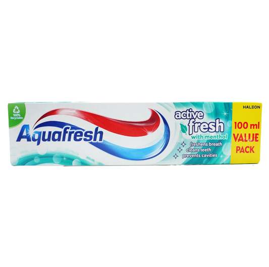 AQUAFRESH TOOTHPASTE ACTIVE FRESH 27/01/27 100ML