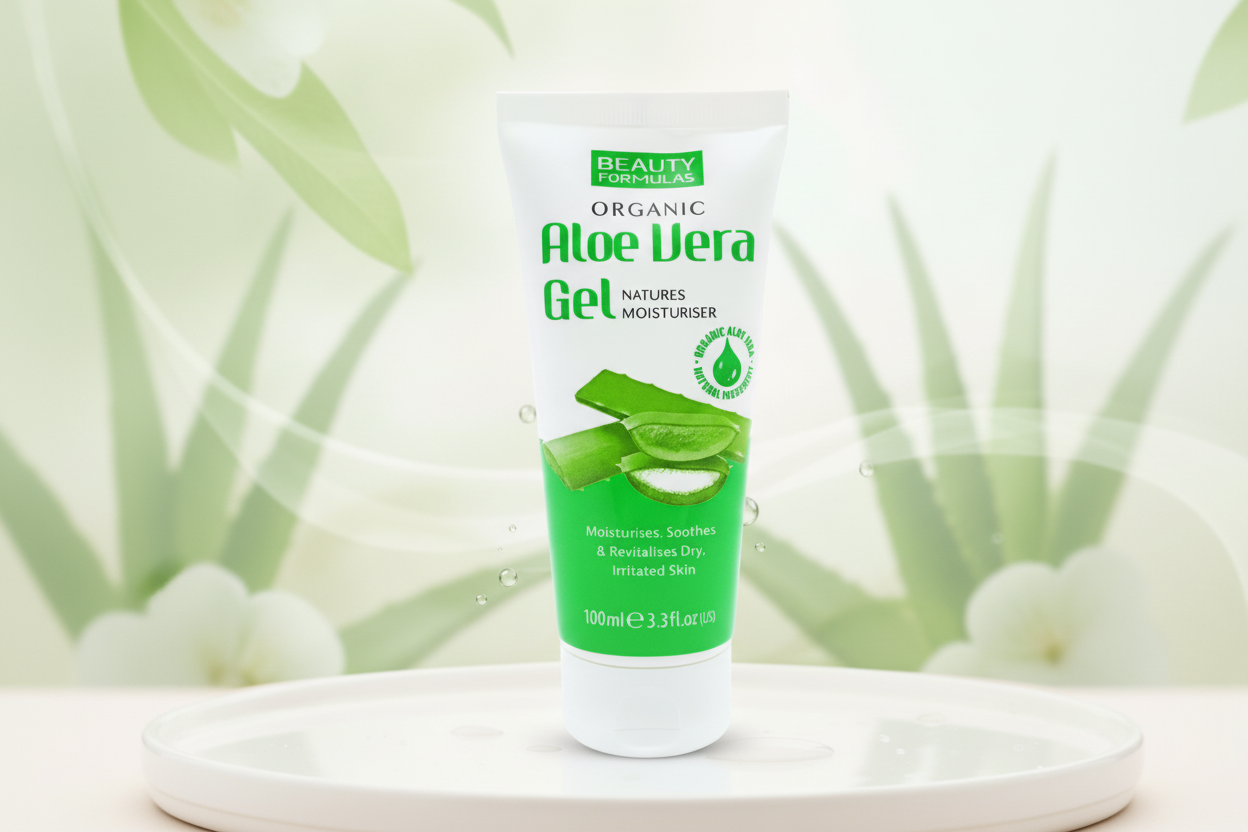 BEAUTY FORMULAS ORGANIC ALOE VERA GEL             100ML
