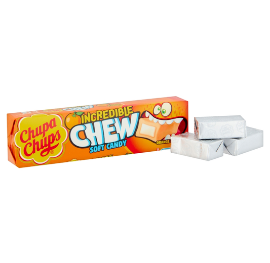 CHUPA CHUP INCREDIBLE CHEW ORANGE FLAVOUR 02/25   45gm