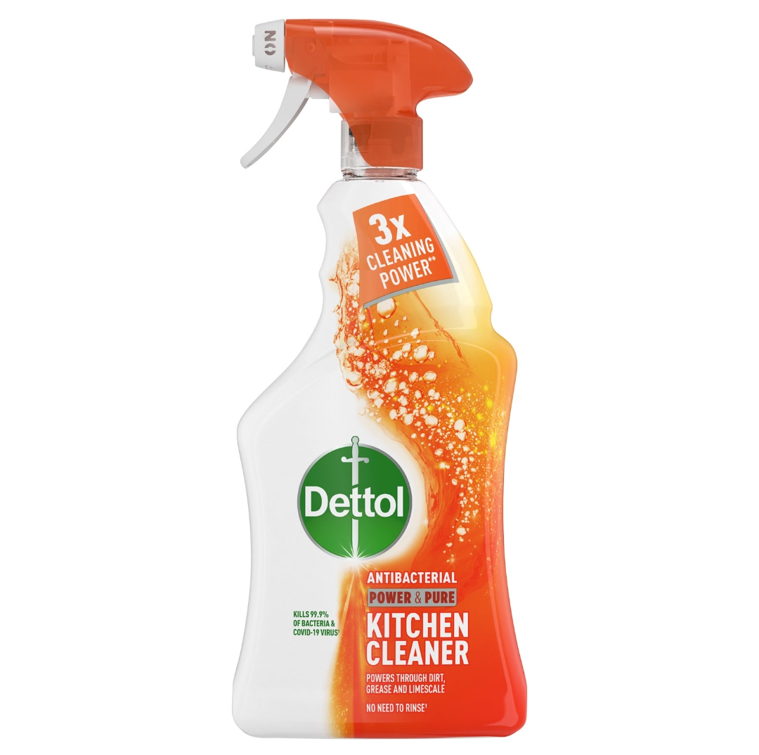 DETTOL SPRAY POWER & PURE KITCHEN 13/05/26 1ltr