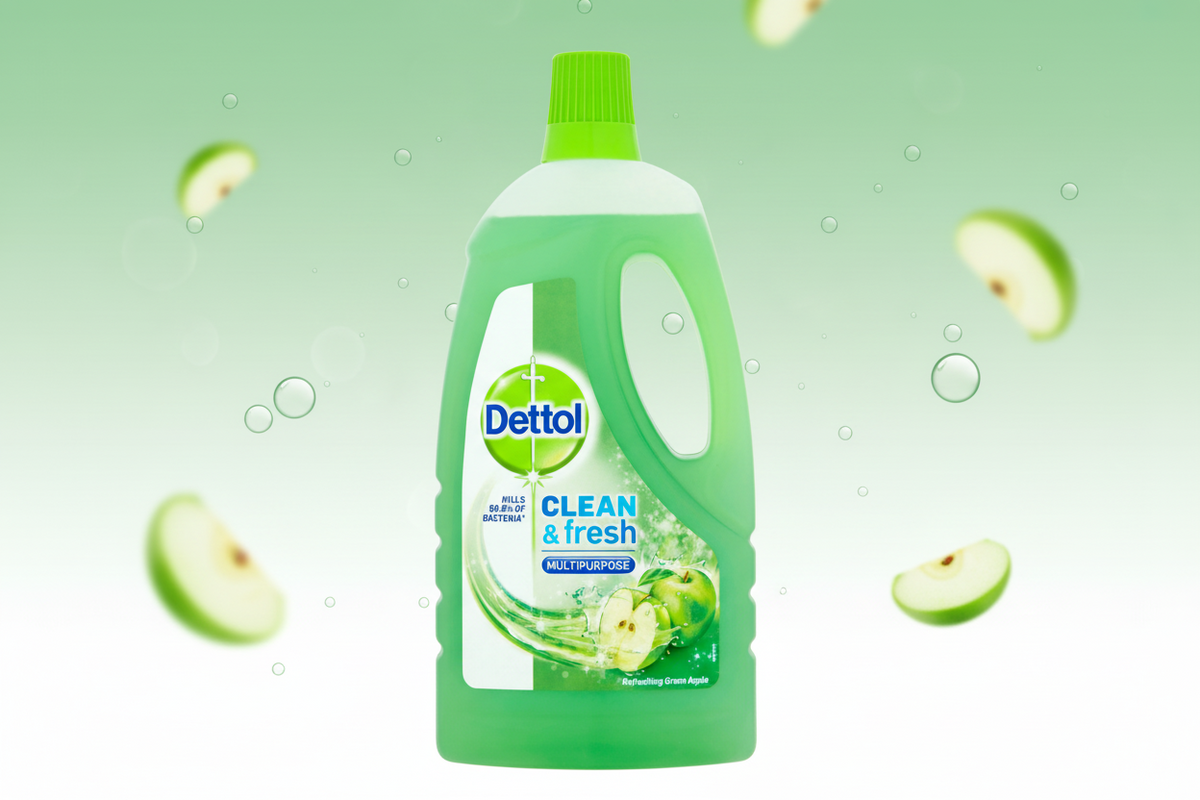 DETTOL C&F FLOOR CLEANER APPLE  1LTR