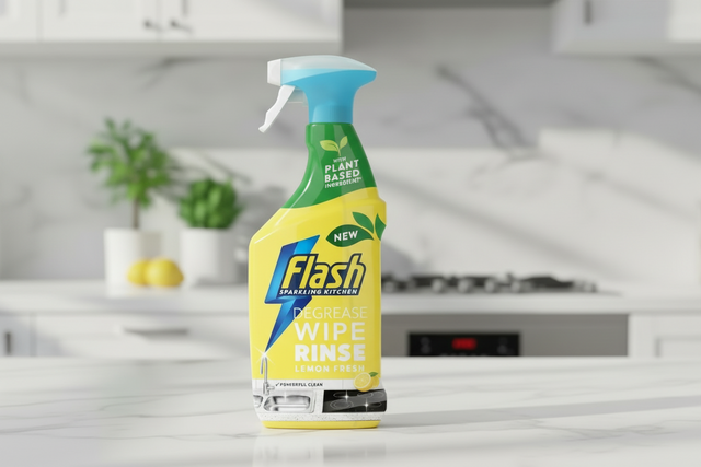 Flash Spray Crisp Lemon Kitchen 800ml