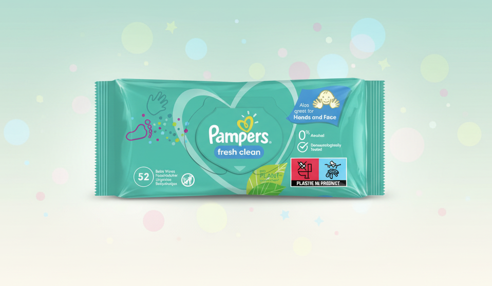 Pampers Baby Wipes Scented 52 Pack