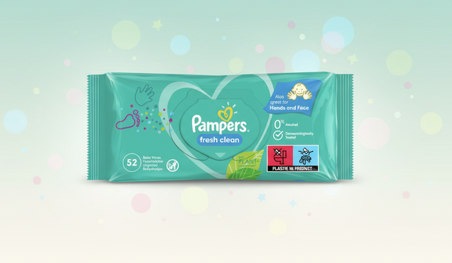 Pampers Baby Wipes Scented 52 Pack