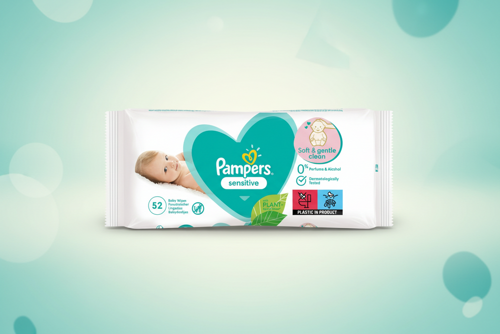 Pampers Baby Wipes Sensitive 52 Pack