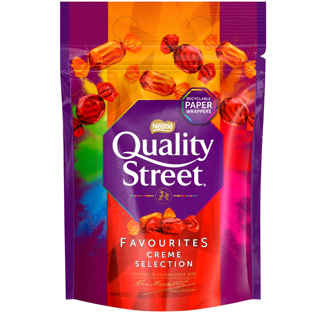 QUALITY STREET MIXED CREME POUCH  30/06/25 281GM