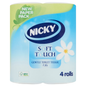 NICKY SOFT TOUCH TOILET TISSUE 2PLY 4PK