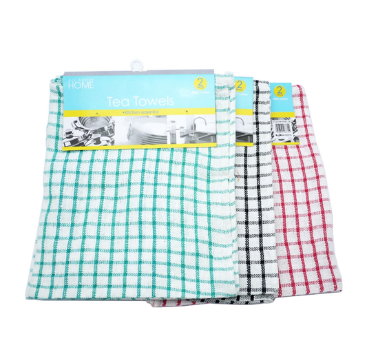 TEA TOWEL MONO CHECK 1PK