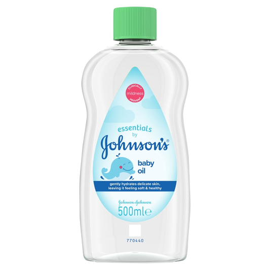 J&J BABY OIL ESSENTIALS 500ML