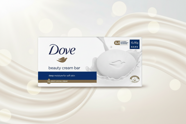 DOVE SOAP BAR REGULAR 6X90 GM