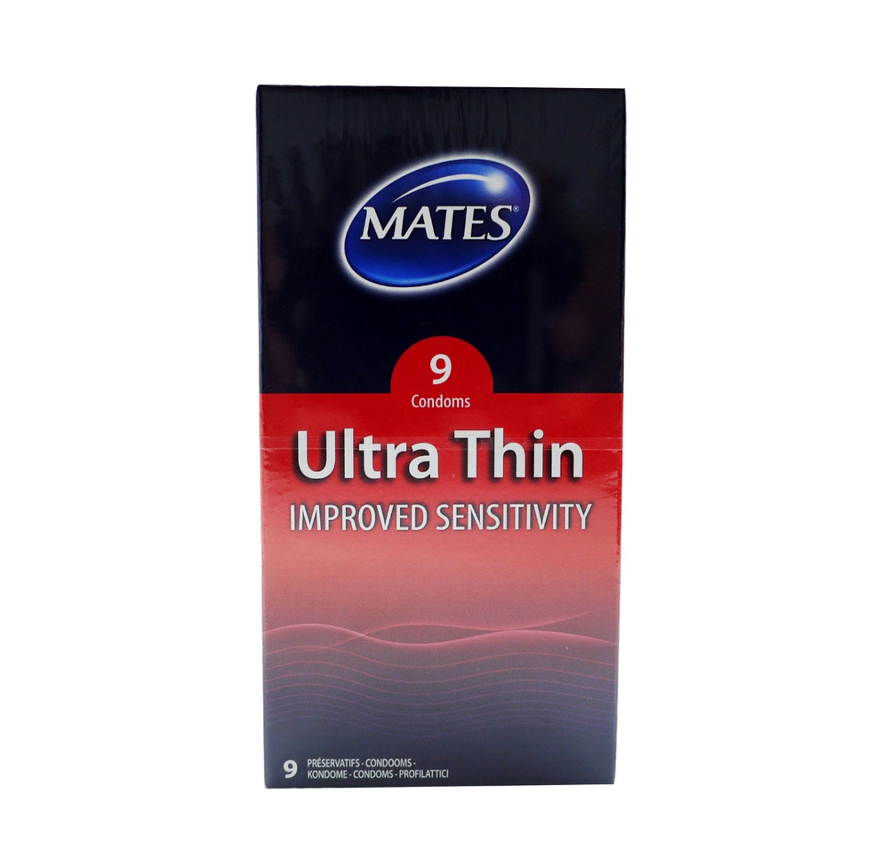 MATES CONDOMS ULTRA THIN SENSITIVITY 9 Pack