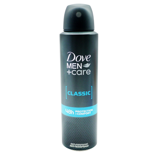 DOVE A/P MEN+ CARE CLASSIC 150ML.                        (Pack 6)