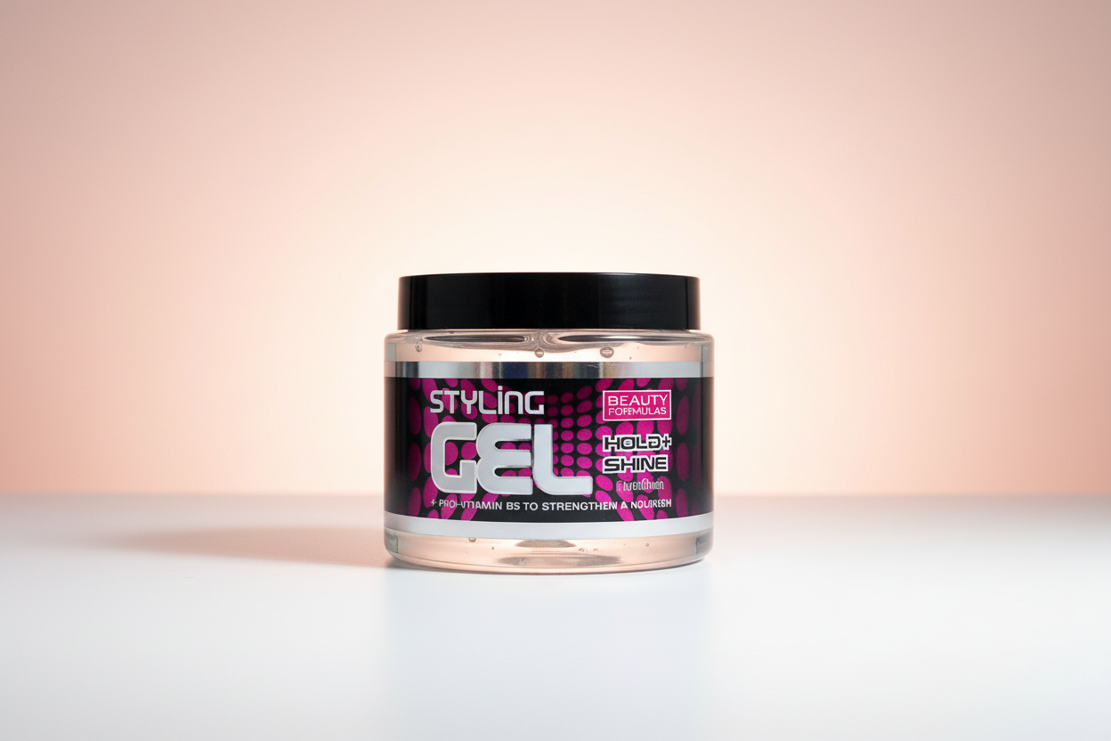 Beauty Formulas Styling Gel Hold & Shine 500ml – Strong Hold Hair Gel