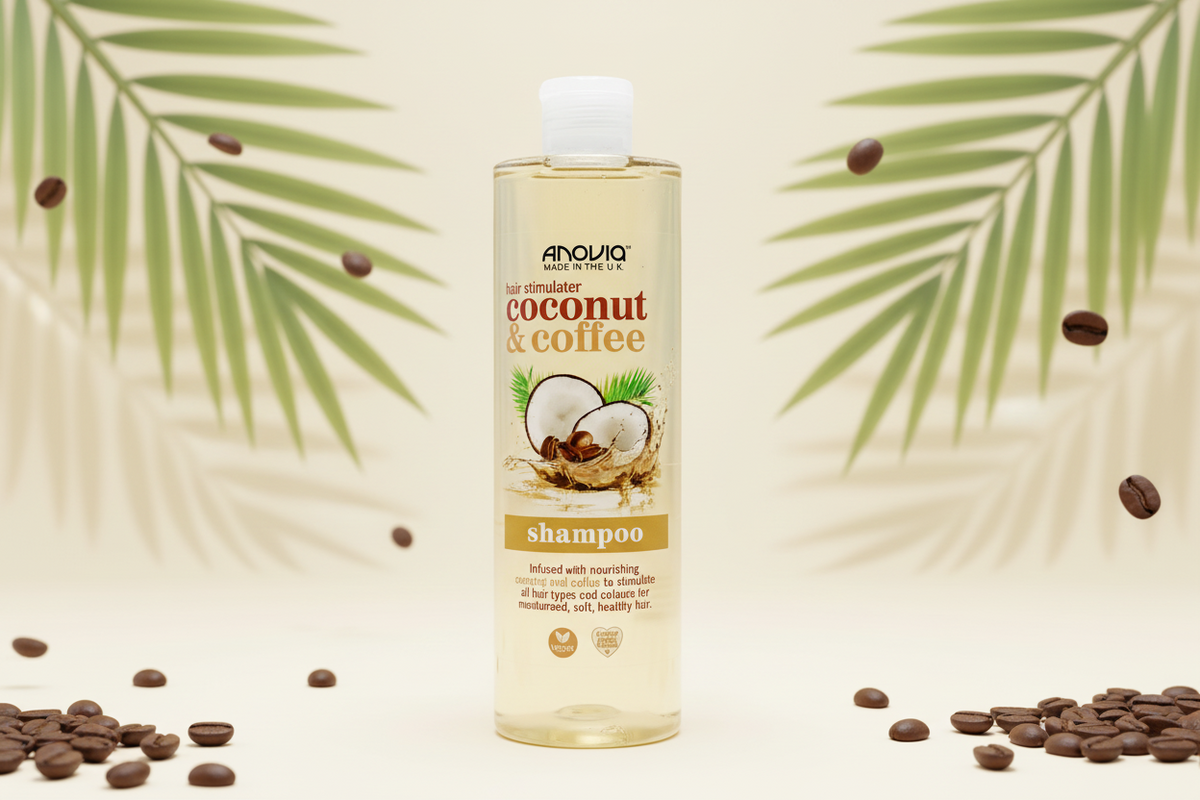 ANOVIA SHAMPOO COCONUT & COFFEE 415ML.