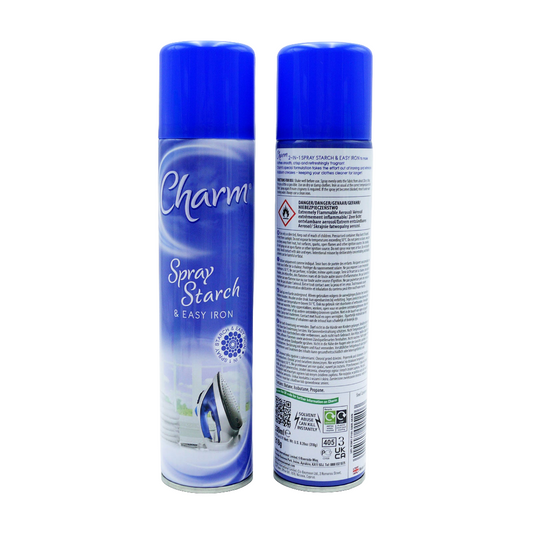 CHARM SPRAY STARCH EASY IRON  330ML.