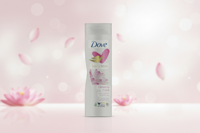 DOVE GLOWING LOTION WITH LOTUS FLOWER 400 ML
