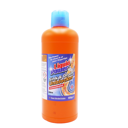 LIQUID POWER SINK & DRAIN UNBLOCKER 1000ML