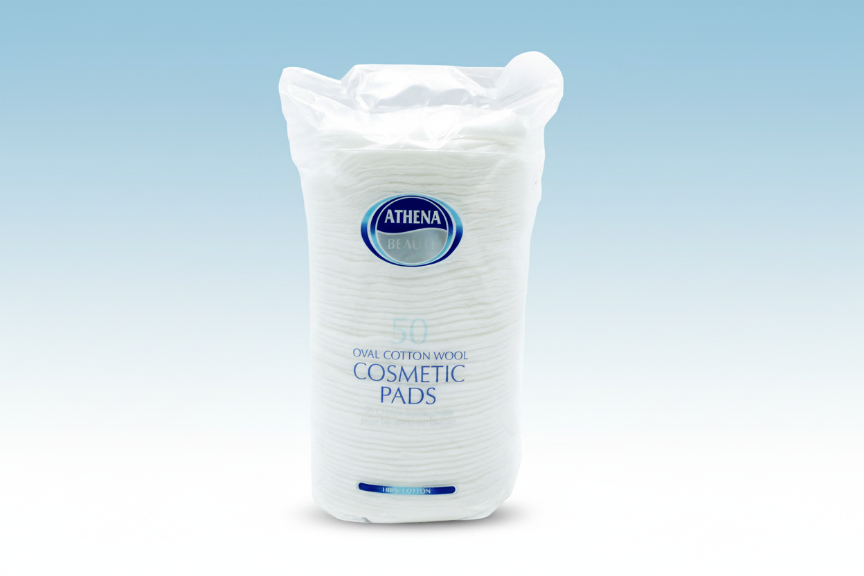 Athena Cotton Oval Cosmetic Pads 50'S