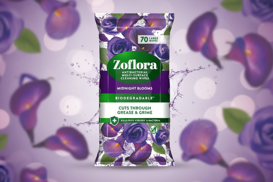 ZOFLORA WIPES MIDNIGHT BLOOM  70's
