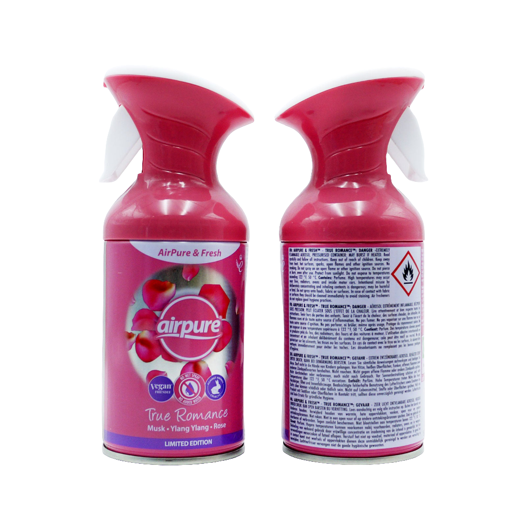 AIRPURE & FRESH TRIGGER SPRAY TRUE ROMANCE 250ML.