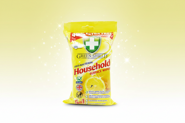 GREENSHIELD WIPE ANTIBAC HOUSEHOLD SURFACE  70's.