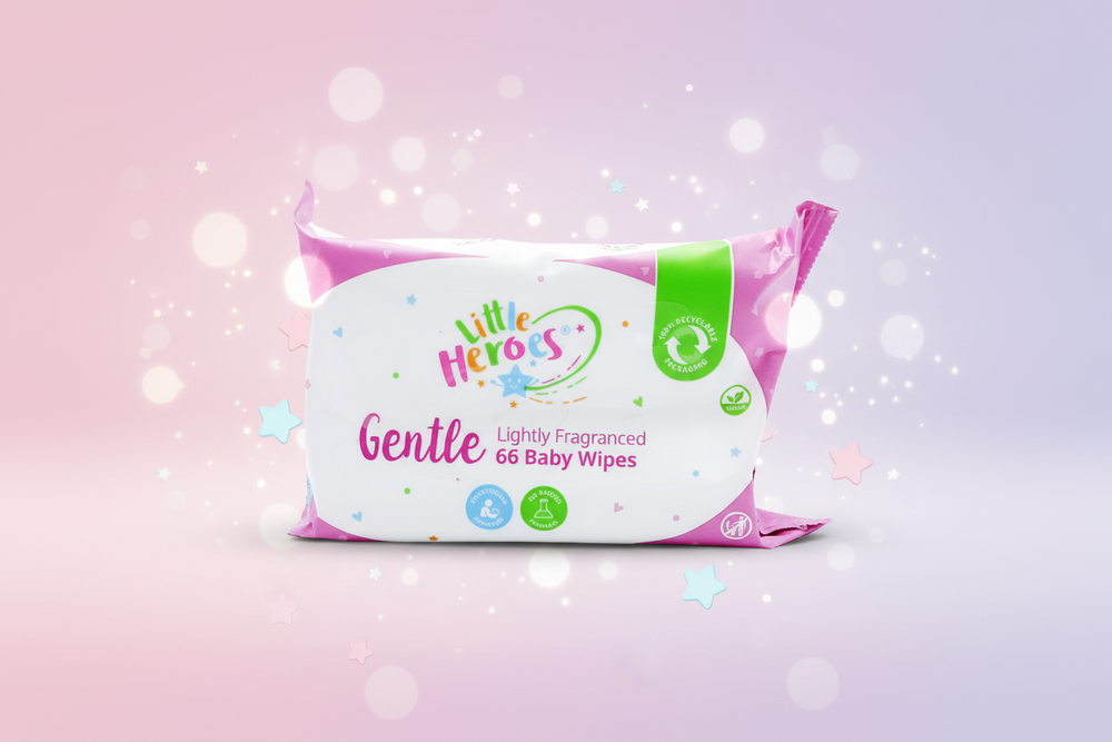 LITTLE HEROES GENTLE BABY WIPES 66s