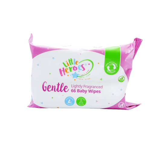 LITTLE HEROES GENTLE BABY WIPES 66s